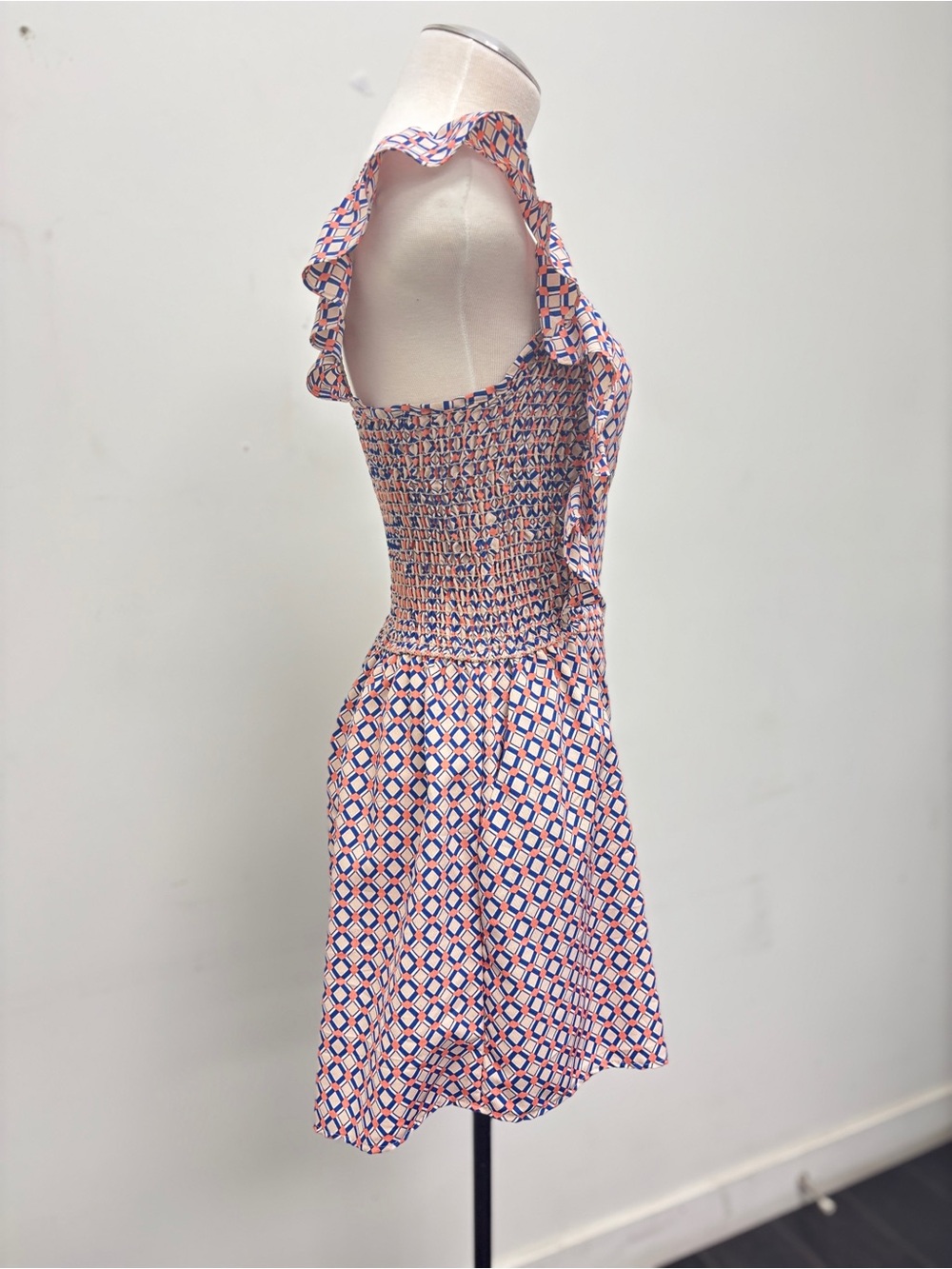 Geometric Ruffle Romper - Picture 2 of 3